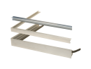 Pandser aluminium daktrimmen voor een perfecte
dakrandafwerking. Pandser Standaard daktrimmen
zijn geschikt voor bitumen dakbedekking, Pandser EPDM daktrimmen voor EPDM dakbedekking.