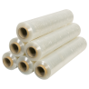 Film étirable pour emballage de palette est un film d'emballage en PEBD extrêmement extensible. Cela le rend extrêmement adapté à l'emballage de palettes et de marchandises générales. Disponible dans les couleurs transparent, blanc et noir.