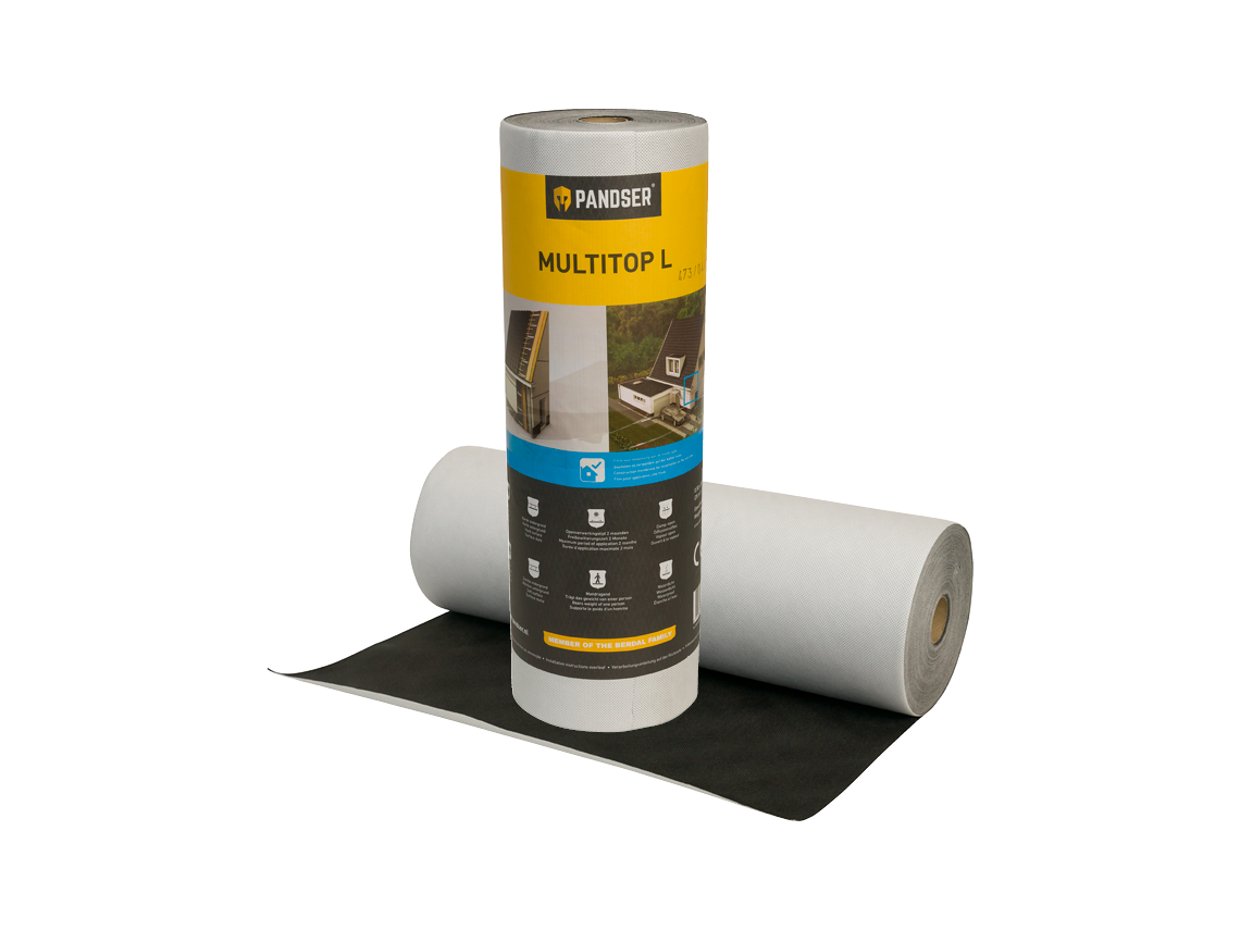 Pandser bestaat uit een complete range dak- & wandfolies waarbij de Pandser Multitop HT FR speciaal ontwikkeld is voor toepassing onder zonnepanelen.