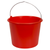 Gripline-L 12 Seau rouge, anse bouton, graduation