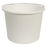 Gripline-L 12 Seau blanc, anse bouton, graduation