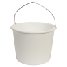 Gripline-L 12 Seau blanc, anse bouton, graduation