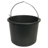 Gripline-X 12 Seau noir, anse crochet, graduation, fort