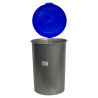 Gripline-A Afvalcontainer 55 grijs blauw deksel