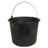 Gripline-X 12 Seau noir, anse crochet, graduation, bec