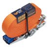 Konvox Spanband 25mm ratel/haak CD 7m 800daN Oranje