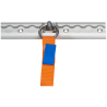 Konvox Moduload L sangle d’arrimage 25 mm enrouleur automatique 1,8 mtr 300 daN orange