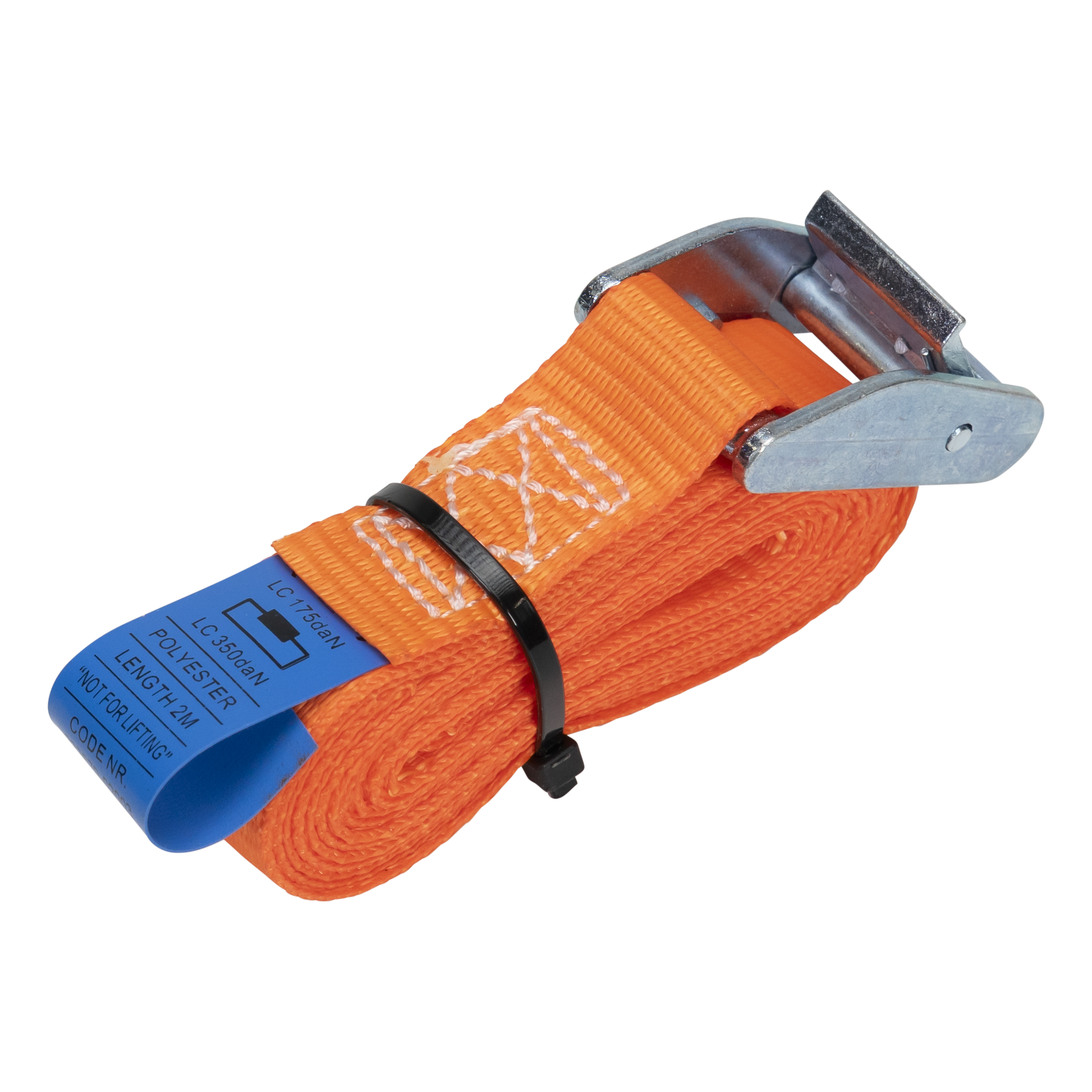 Konvox Spanband 25mm klemgesp HD 2m 350daN Oranje