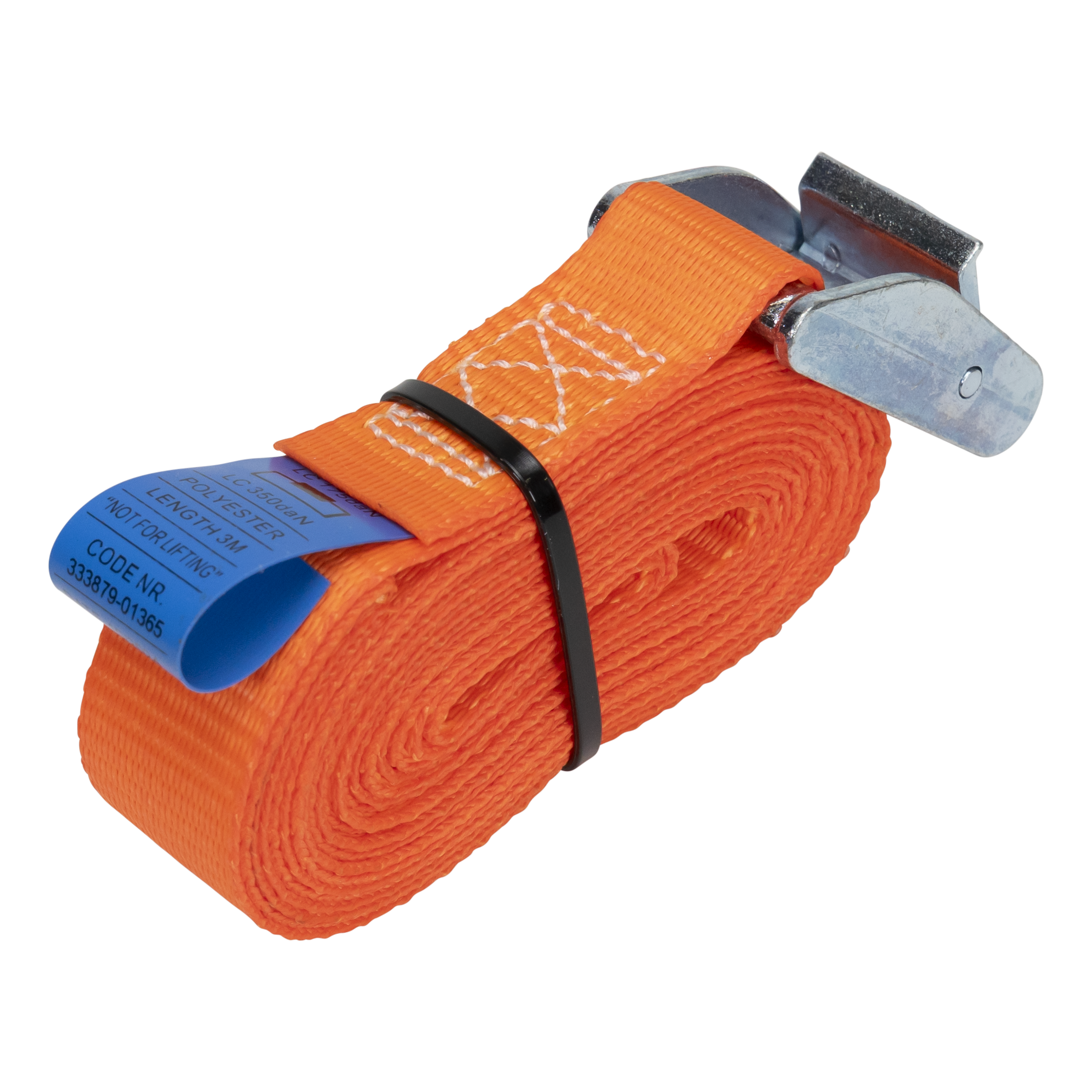 Konvox Spanband 25mm klemgesp HD 3m 350daN Oranje