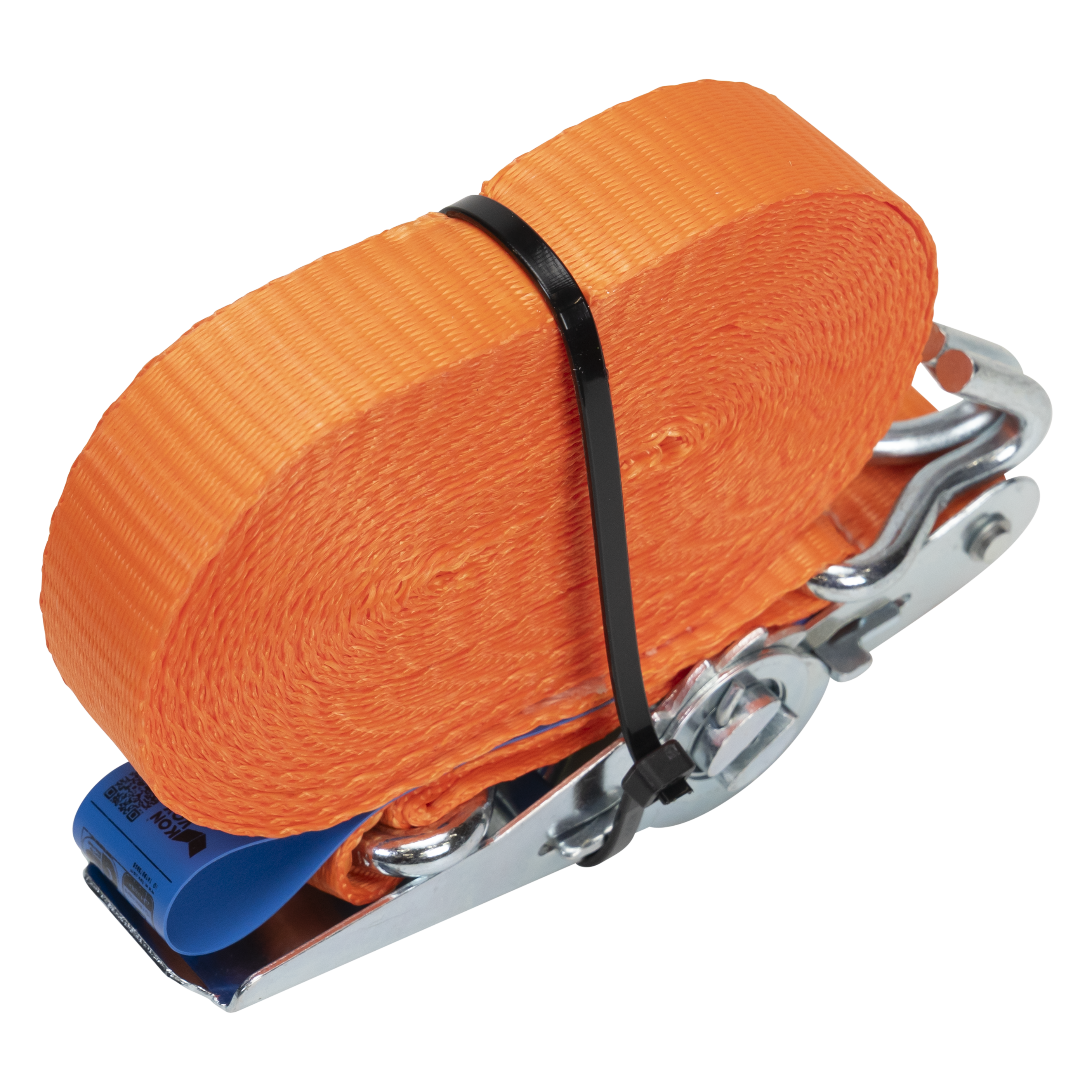 Konvox Spanband 25mm ratel/haak CD 7m 800daN Oranje